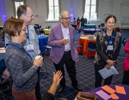 Photo of Weatherhead School of Management alumni at a homecoming reunion event