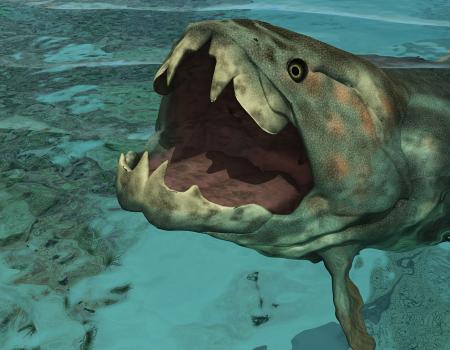 Photo illustration of Dunkleosteus