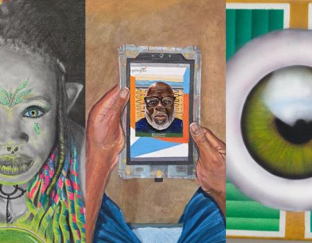 Compilation photo of artwork from artists who are incarcerated at Grafton Correctional Institution.