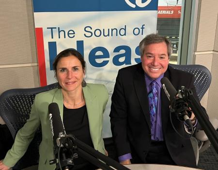 Michael Scharf and guest speaker for Talking Foreign Policy radio show.