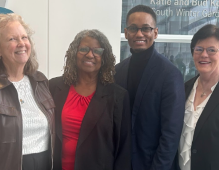 Chris Winkelman, Betty Napoleon, Dean Ronald Hickman and Mary Quinn Griffin