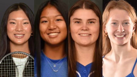 Compilation image of Katalina Wang, Jamie Goldfarb, Karen Potts and Claire Kozma.