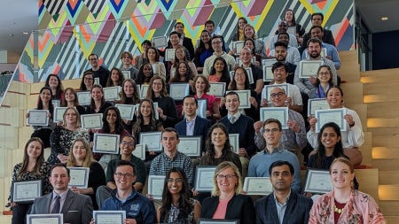 Graduate Student Award recipients at Tinkham Veale University Center. 