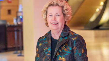 Linda Leatherbury standing 