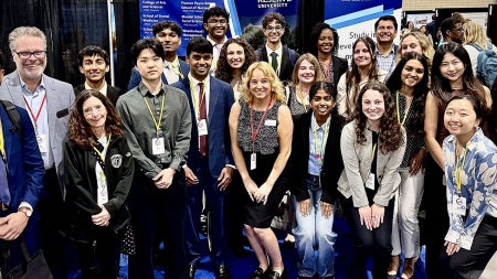 A group of CWRU students pose for a photo at the National Conference on Undergraduate Research