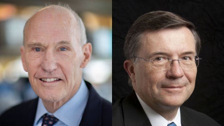 Photo compilation of images of Carl June and Terrence Sejnowski
