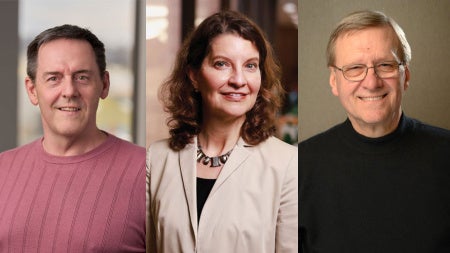 Compilation photo of images of Gary Galbraith, Sharona Hoffman and Anthony Wynshaw-Boris