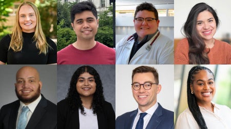 Photo compilation of images of Zoey Lockwood, Gabriel Ponon, Lucy Campbell, Tessia Fry, Anthony Lora, Nikita Joshi, Brian Bangs and Delisa Williams