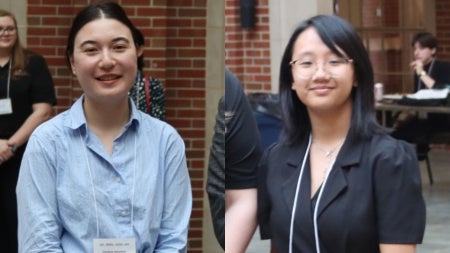 Compilation photo of Caroline Kormalic and Cindy Xu