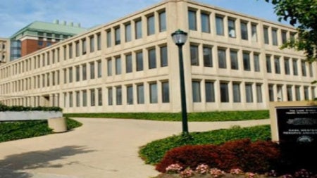 Exterior of Dental Research Building at CWRU. 