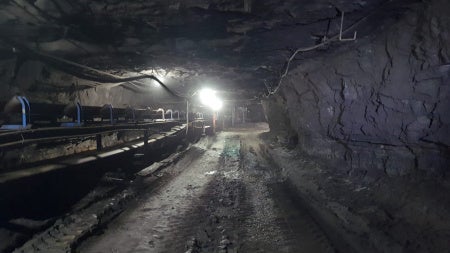Images of an underground mine