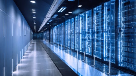 Image of a data center server room