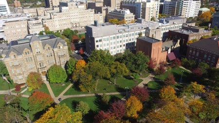 CWRU-campus-fall-aerial
