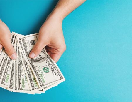 Person Holding Money