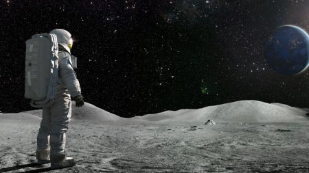 astronaut-standing-on-the-moon