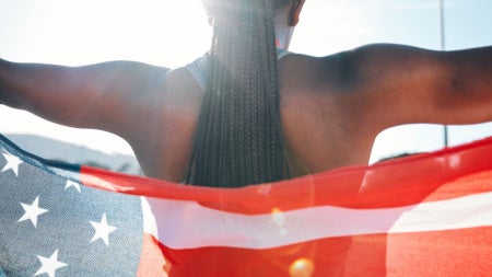 athlete-american-flag