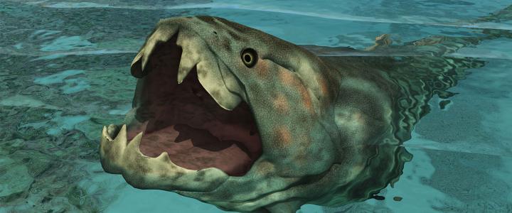 Photo illustration of Dunkleosteus