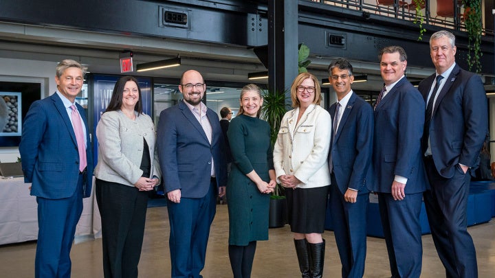 Photo of Matt Dolan, Julie Edgar, Ethan Karp, Bethia Cullis, Marcia Ballinger, Baiju Shah, Nick Barendt and Michael Oakes