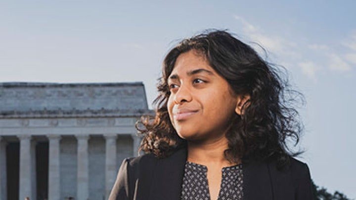 A portrait of Nikitha Balaji.
