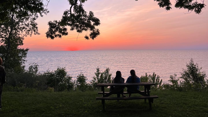 Lake Erie at sunset
