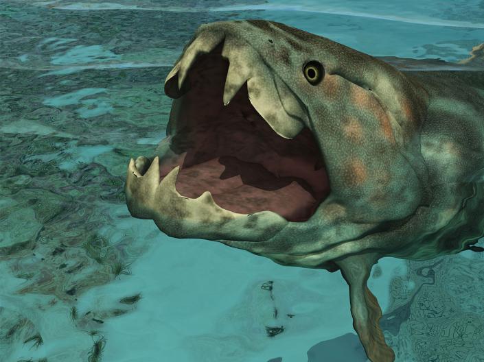 Photo illustration of Dunkleosteus