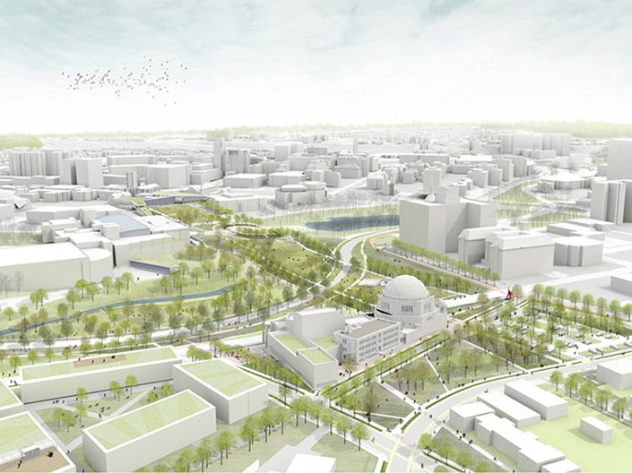 Rendering of the design for the Nord Family Greenway