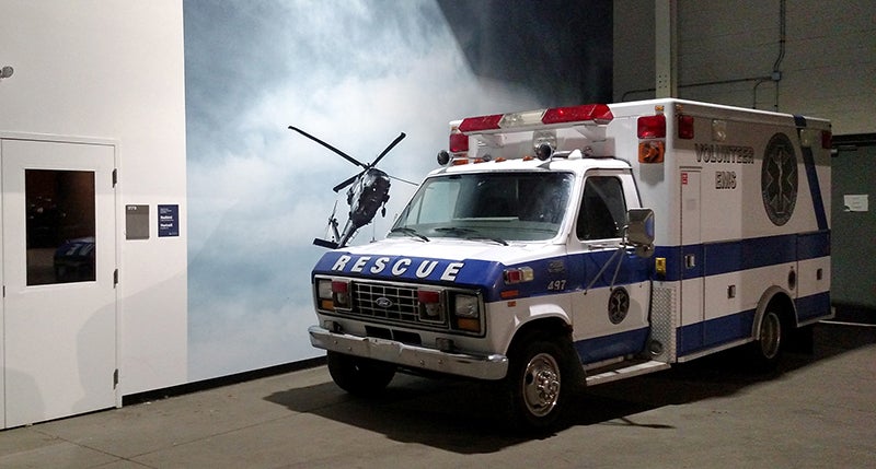 Picture of an ambulance.