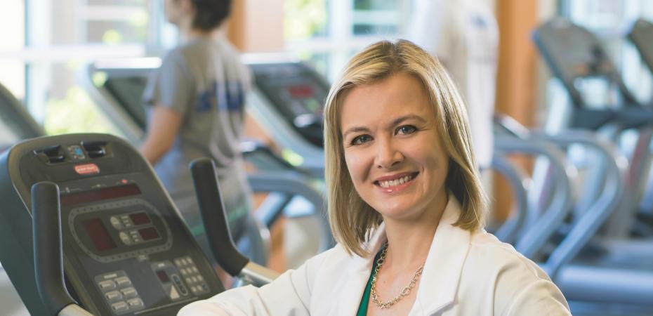Photo of Allison Webel, PhD, RN, FAAN, and leader of the Webel Research Lab at the Frances Payne Bolton School of Nursing at Case Western Reserve University in Cleveland, Ohio.