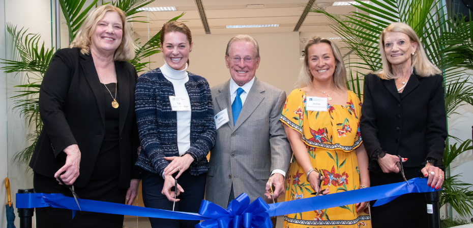 Ribbon cutting at grand opening of MKSNA Office Space