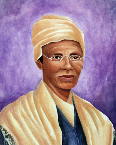 Illustration of Sojourner Truth by Sarah K. Turner.