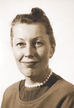 Formal portrait of Hirsh Institute founder Sarah Cole Hirsh 