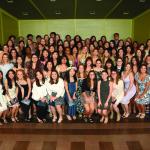 Group of nursing students pose for photo at graduation