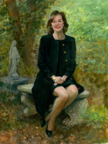 Painted portrait of Marian K. Shaughnessy