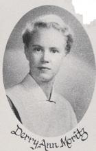 1958 class photo of Derry Ann Moritz