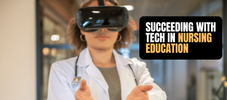Minority Nurse Succeeding with Tech in Nursing