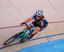 Gary Burkholder on a bike