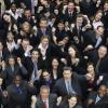 Be a Leader, Develop a Leader Program Logo large crowd of business people Case Western Reserve University MOOC