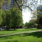 Residence halls on north side of CWRU campus