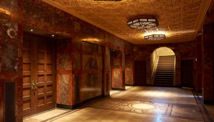 lobby of Maltz Performing Arts Center