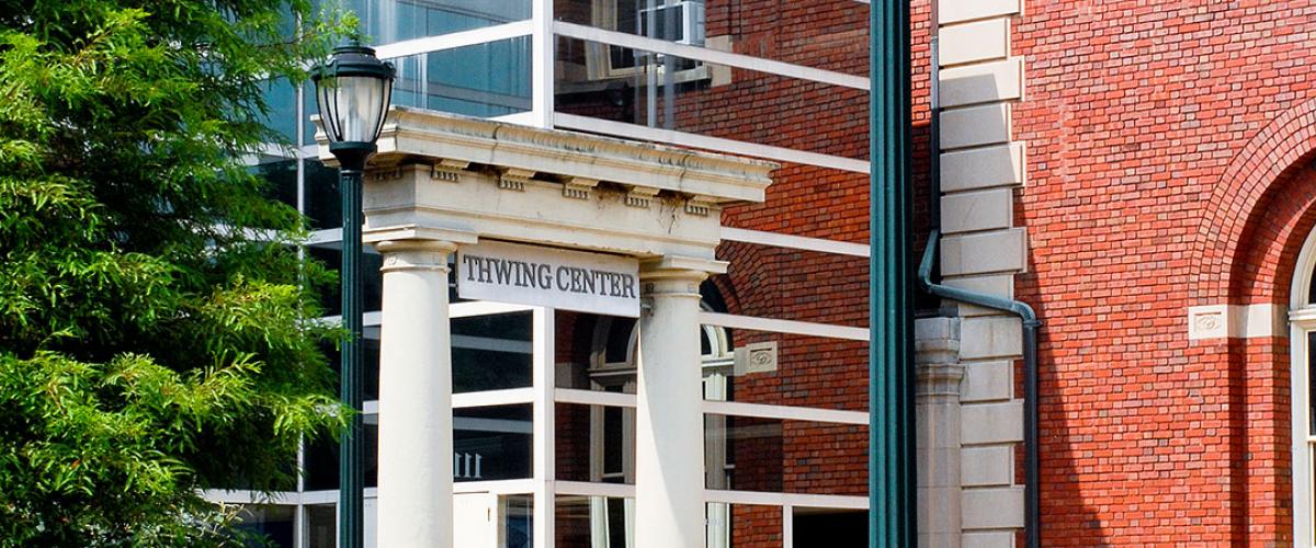 Photo to the entrance of Thwing Center