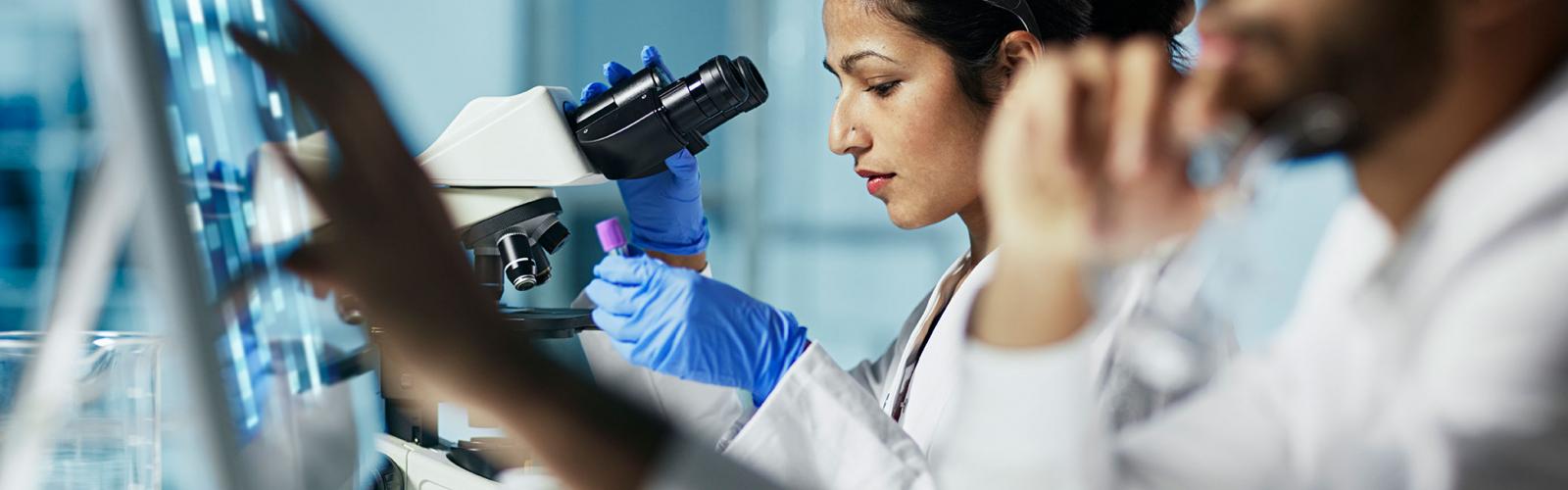CTS students working in a lab