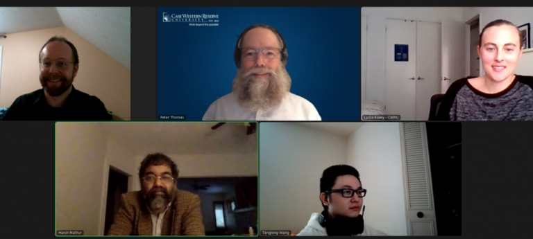 Faculty and students on Zoom