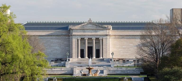 The exterior of the Cleveland Museum of Art