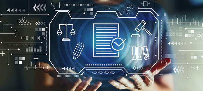 Graphics of digital risk management 