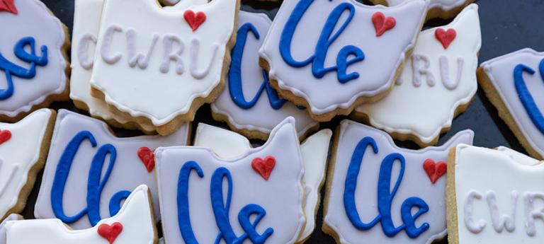 Cleveland and CWRU cookies