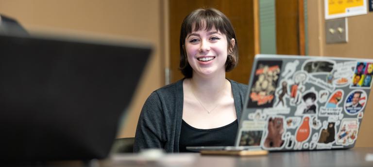 Bioethics student smiling