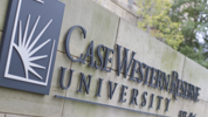 Case Western Reserve University Outdoor Sign
