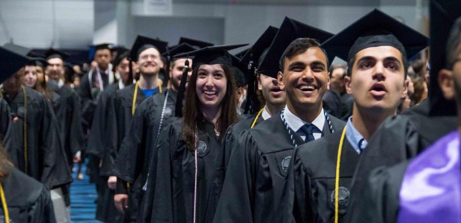 Students at Commencement