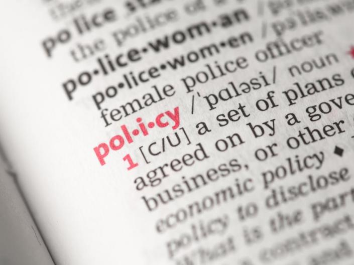 Policy dictionary definition partial capture