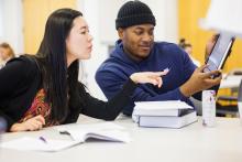 Students engaging in discussion